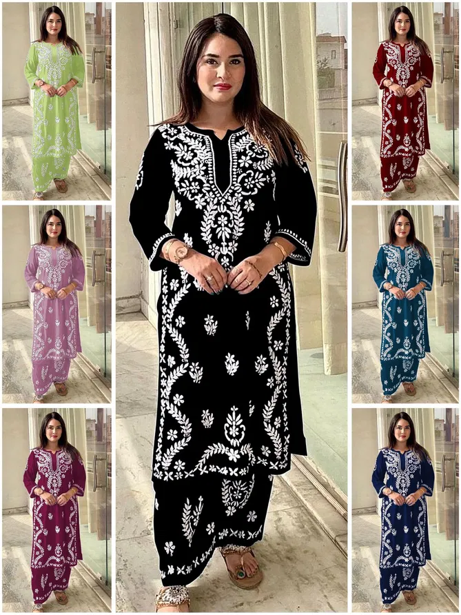 AK 658 Rayon Lakhnavi Readymade suit Wholesale Shop In Surat